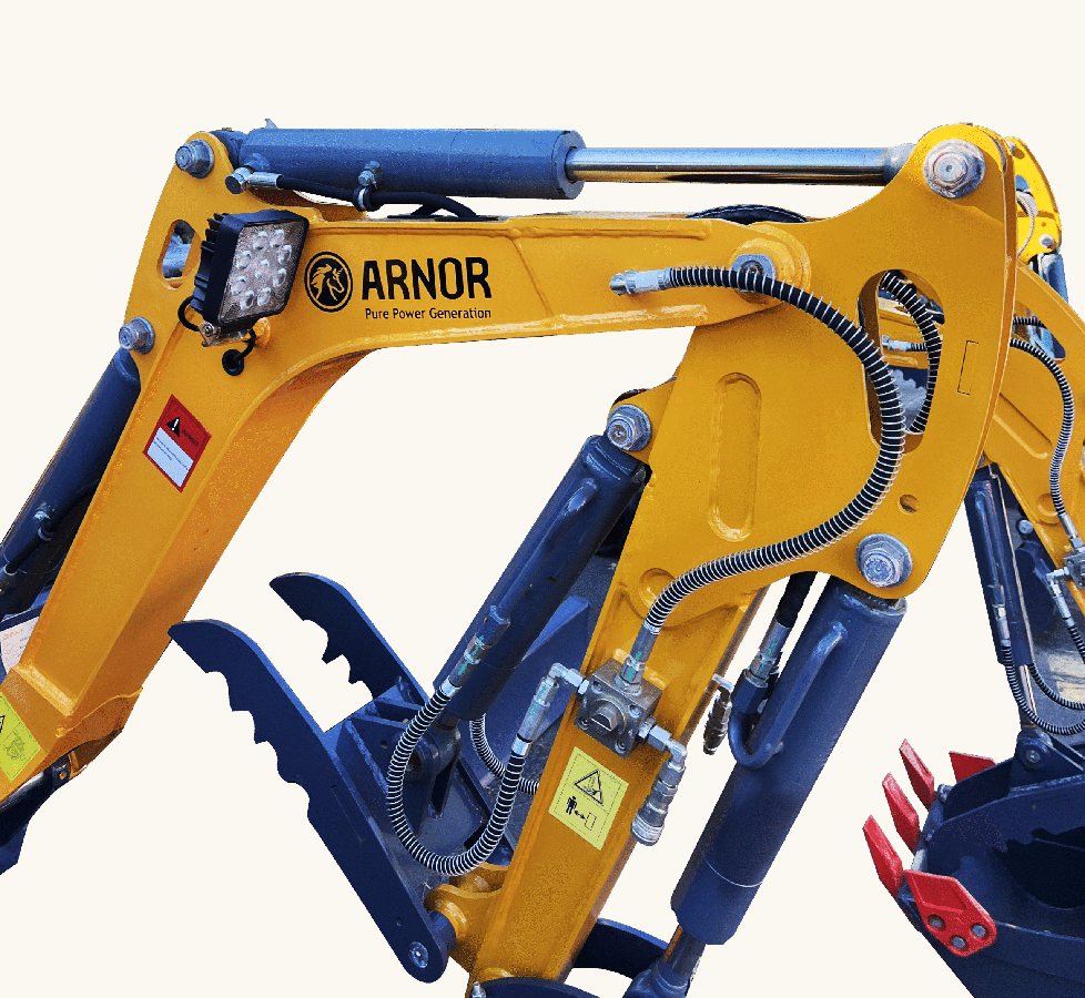Boom and hydraulic detail